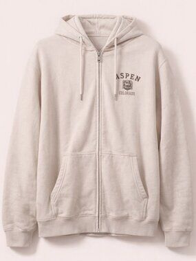 [BOGO] Garage Beige Aspen Colorado Zip-Up Hoodie